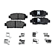 2-Wheel Set Brake Disc and Pad Kit, Plain Surface 5 Lugs 291.08 mm Ceramic Pro-Line Series, Includes (2) Brake Disc and (1) Brake Pad Set