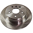 2-Wheel Set Brake Disc and Pad Kit, Plain Surface 5 Lugs 291.08 mm Ceramic Pro-Line Series, Includes (2) Brake Disc and (1) Brake Pad Set