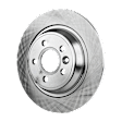 2015 Volvo V60 - 4-Piece Kit Rear Brake Disc and Pad Kit, Plain Surface, 5 Lugs, 302.01 mm, Organic, 3.0L 6Cyl, Pro-Line Series  Includes (2) Brake Disc and (1) Brake Pad Set
