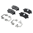 2015 Volvo V60 - 4-Piece Kit Rear Brake Disc and Pad Kit, Plain Surface, 5 Lugs, 302.01 mm, Organic, 3.0L 6Cyl, Pro-Line Series  Includes (2) Brake Disc and (1) Brake Pad Set