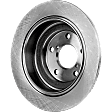 4-Wheel Set Front and Rear Brake Disc and Pad Kit, Plain Surface 5 Lugs Front-276.86 mm/Rear-265.43 mm Ceramic Pro-Line Series, Includes (2) Brake Pad Set and (4) Brake Disc