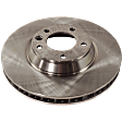 4-Wheel Set Front and Rear Brake Disc and Pad Kit, Plain Surface 5 Lugs Front-350.01 mm/Rear-329.95 mm Organic Pro-Line Series, Includes (4) Disc and (2) Pad Set
