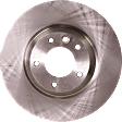 4-Wheel Set Front and Rear Brake Disc and Pad Kit, Plain Surface 5 Lugs Front-350.01 mm/Rear-329.95 mm Organic Pro-Line Series, Includes (4) Disc and (2) Pad Set