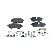 4-Piece Kit Front Brake Disc and Pad Kit, Plain Surface, 5 Lugs, Cast Iron, Organic Pad Material, Pro-Line Series
