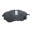 4-Piece Kit Front Brake Disc and Pad Kit, Plain Surface, 5 Lugs, Cast Iron, Organic Pad Material, Pro-Line Series