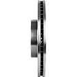 4-Piece Kit Front Brake Disc and Pad Kit, Plain Surface, 5 Lugs, Cast Iron, Organic Pad Material, Pro-Line Series