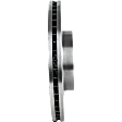 4-Piece Kit Front Brake Disc and Pad Kit, Plain Surface, 5 Lugs, Cast Iron, Organic Pad Material, Pro-Line Series