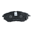 4-Piece Kit Front Brake Disc and Pad Kit, Plain Surface, 5 Lugs, Cast Iron, Organic Pad Material, Pro-Line Series
