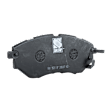 4-Piece Kit Front Brake Disc and Pad Kit, Plain Surface, 5 Lugs, Cast Iron, Organic Pad Material, Pro-Line Series