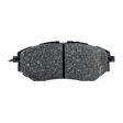 4-Piece Kit Front Brake Disc and Pad Kit, Plain Surface, 5 Lugs, Cast Iron, Organic Pad Material, Pro-Line Series