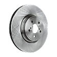 4-Piece Kit Front Brake Disc and Pad Kit, Plain Surface, 5 Lugs, Cast Iron, Organic Pad Material, Pro-Line Series