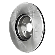 4-Piece Kit Front Brake Disc and Pad Kit, Plain Surface, 5 Lugs, Cast Iron, Organic Pad Material, Pro-Line Series