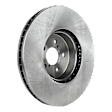 4-Piece Kit Front Brake Disc and Pad Kit, Plain Surface, 5 Lugs, Cast Iron, Organic Pad Material, Pro-Line Series