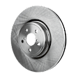 4-Piece Kit Front Brake Disc and Pad Kit, Plain Surface, 5 Lugs, Cast Iron, Organic Pad Material, Pro-Line Series