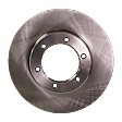 1993-1998 Toyota T100 - 2-Wheel Set Front Brake Disc and Pad Kit, Plain Surface 6 Lugs 290.58 mm Ceramic Pro-Line Series, Includes (2) Brake Disc and (1) Brake Pad Set