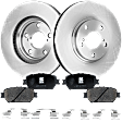 2004 Toyota Camry - 2-Wheel Set Front Brake Disc and Pad Kit, Plain Surface, 5 Lugs, 295.91 mm, Ceramic, 3.3L 6Cyl, Pro-Line Series Includes (2) Disc and (1) Pad Set
