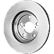 2004 Toyota Camry - 2-Wheel Set Front Brake Disc and Pad Kit, Plain Surface, 5 Lugs, 295.91 mm, Ceramic, 3.3L 6Cyl, Pro-Line Series Includes (2) Disc and (1) Pad Set