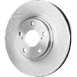 2004 Toyota Camry - 2-Wheel Set Front Brake Disc and Pad Kit, Plain Surface, 5 Lugs, 295.91 mm, Ceramic, 3.3L 6Cyl, Pro-Line Series Includes (2) Disc and (1) Pad Set
