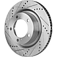 2018 Lexus LX570 - 2-Wheel Set Front Brake Disc and Pad Kit, Cross-drilled and Slotted, 5 Lugs, 354.08 mm, Ceramic, 5.7L 8Cyl, Pro-Line Series  Includes (2) Disc and (1) Pad Set