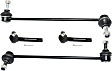 4-Piece Kit Front, Driver and Passenger Side Suspension Kit, Includes (2) Tie Rod End and (2) Sway Bar Link