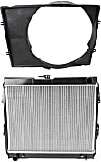 1994 Toyota Pickup - 2-Piece Kit Radiator, 2WD, Automatic or Manual Transmission, Standard Duty Cooling, 2.4L 4Cyl,  Includes (1) Fan Shroud and (1) Radiator
