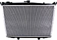 1993 Nissan D21 - 2-Piece Kit Radiator, RWD, Automatic Transmission, Heavy Duty Cooling, 2.4L 4Cyl,  Includes (1) Fan Shroud and (1) Radiator