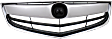 4-Piece Kit, Grille Chrome Shell with Painted Black Insert, Includes (1) Bumper Cover, (1) Grille, and (2) Headlight
