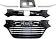 5-Piece Kit Grille Textured Black, Includes (1) Grille Assembly, (3) Grille Trim and (1) License Plate Bracket