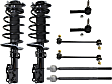 8-Piece Kit Front, Driver and Passenger Side Suspension Kit, Includes (4) Tie Rod End, (2) Sway Bar Link and (2) Shock Absorber and Strut Assembly