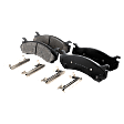 2007 GMC Sierra 3500 HD - 4-Wheel Set Front and Rear Brake Disc and Pad Kit, Plain Surface, 8 Lugs, Front-324.61 mm/Rear-329.95 mm, Ceramic, GMT 900 Series, For Models With Single Rear Wheels, For Models With 9900 Lbs. Gross Vehicle Weight, 6.6L 8Cyl