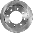 2007 GMC Sierra 3500 HD - 4-Wheel Set Front and Rear Brake Disc and Pad Kit, Plain Surface, 8 Lugs, Front-324.61 mm/Rear-329.95 mm, Ceramic, GMT 900 Series, For Models With Single Rear Wheels, For Models With 9900 Lbs. Gross Vehicle Weight, 6.6L 8Cyl