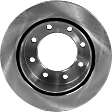 2007 GMC Sierra 3500 HD - 4-Wheel Set Front and Rear Brake Disc and Pad Kit, Plain Surface, 8 Lugs, Front-324.61 mm/Rear-329.95 mm, Ceramic, GMT 900 Series, For Models With Single Rear Wheels, For Models With 9900 Lbs. Gross Vehicle Weight, 6.6L 8Cyl