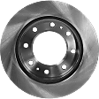 2007 GMC Sierra 3500 HD - 4-Wheel Set Front and Rear Brake Disc and Pad Kit, Plain Surface, 8 Lugs, Front-324.61 mm/Rear-329.95 mm, Ceramic, GMT 900 Series, For Models With Single Rear Wheels, For Models With 9900 Lbs. Gross Vehicle Weight, 6.6L 8Cyl
