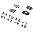 8-Piece Kit Front and Rear Brake Disc and Pad Kit, Plain Surface, 5 Lugs, Ceramic, Pro-Line Series, Includes (4) Brake Disc and (2) Brake Pad Set