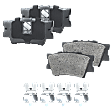2015 Lexus ES350 - 4-Wheel Set Front and Rear Brake Disc and Pad Kit, Plain Surface, 5 Lugs, Front-295.91 mm/Rear-280.92 mm, Ceramic, 3.5L 6Cyl, Pro-Line Series  Includes (4) Disc and (2) Pad Set