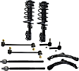 10-Piece Kit Front, Driver and Passenger Side Control Arm Kit, Includes (2) Control Arm, (4) Tie Rod End, (2) Sway Bar Link and (2) Shock Absorber and Strut Assembly