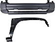 2-Piece Kit, Front Textured Bumper Cover, Sport Utility, Includes (1) Bumper Cover and (1) Fender