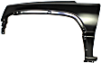 2006 Jeep Liberty Sport - 2-Piece Kit Front Textured Bumper Cover,  For Models With Wheel Opening Molding Holes, Sport Utility,  Includes (1) Bumper Cover and (1) Fender