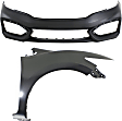 2-Piece Kit, Front, Passenger Side Fender, 2-Door, Coupe, Includes (1) Bumper Cover and (1) Fender