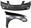 2-Piece Kit, Front, Passenger Side Fender, Includes (1) Bumper Cover and (1) Fender