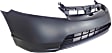 2008 Honda Civic - 2-Piece Kit Front Primed Bumper Cover, Sedan, CAPA Certified Includes (1) Bumper Cover and (1) Fender