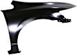 2008 Honda Civic - 2-Piece Kit Front Primed Bumper Cover, Sedan, CAPA Certified Includes (1) Bumper Cover and (1) Fender