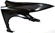 2008 Honda Civic - 2-Piece Kit Front Primed Bumper Cover, Sedan, CAPA Certified Includes (1) Bumper Cover and (1) Fender