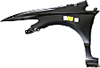 2011 Honda Civic - 2-Piece Kit Front Primed Bumper Cover, Coupe, CAPA Certified Includes (1) Bumper Cover and (1) Fender