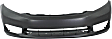 2-Piece Kit, Front Primed Bumper Cover, Sedan, CAPA Certified, Includes (1) Bumper Cover and (1) Fender