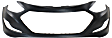 2011-2015 Hyundai Sonata - 2-Piece Kit, Front Primed Bumper Cover, Includes (1) Bumper Cover and (1) Fender