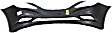 2012 Hyundai Sonata - 2-Piece Kit Front Primed Bumper Cover, CAPA Certified  Includes (1) Bumper Cover and (1) Fender