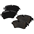 2018-2020 Audi Q5 - 2-Wheel Set Rear Brake Disc and Pad Kit, Plain Surface 5 Lugs 329.95 mm Organic Pro-Line Series, Includes (1) Brake Pad Set and (2) Brake Disc