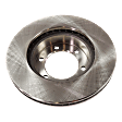 2-Wheel Set Front Brake Disc and Pad Kit, Plain Surface 6 Lugs 318.77 mm Ceramic Pro-Line Series, Includes (1) Brake Pad Set and (2) Brake Disc