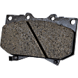 2-Wheel Set Front Brake Disc and Pad Kit, Plain Surface 6 Lugs 318.77 mm Ceramic Pro-Line Series, Includes (1) Brake Pad Set and (2) Brake Disc